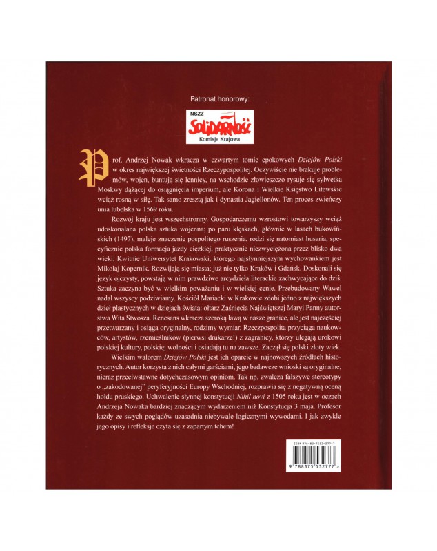 Prof Andrzej Nowak Dzieje Polski Tom 4 Trudny złoty wiek Sklep