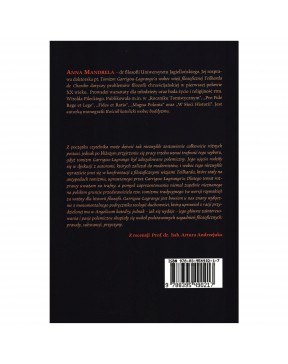 Tomizm Garrigou-Lagrange'a wobec wizji filozoficznej Teiharda de Chardin - okładka tył
Tylna okładka książki Anny Mandreli