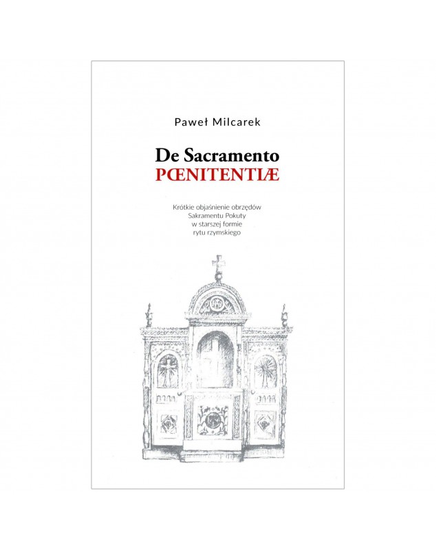 De Sacramento Paenitentiae - okładka przód
Przednia okładka książki De Sacramento Paenitentiae