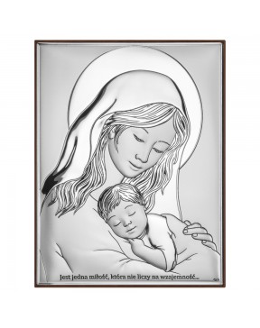 Obrazek srebrny Madonna z...