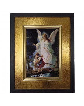 Obraz złocony Anioł Stróż -...