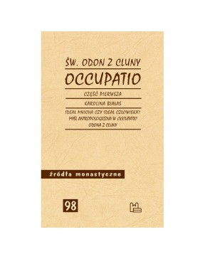 Occupatio - okładka przód
Przednia okładka książki  Occupatio św. Odon z Cluny